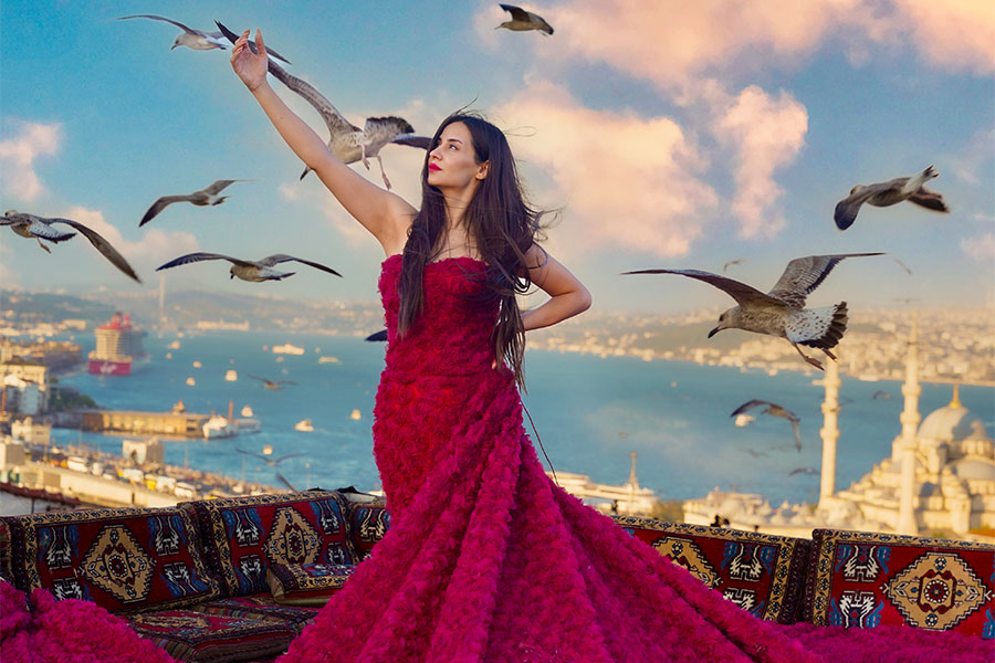летящие платья в стамбуле