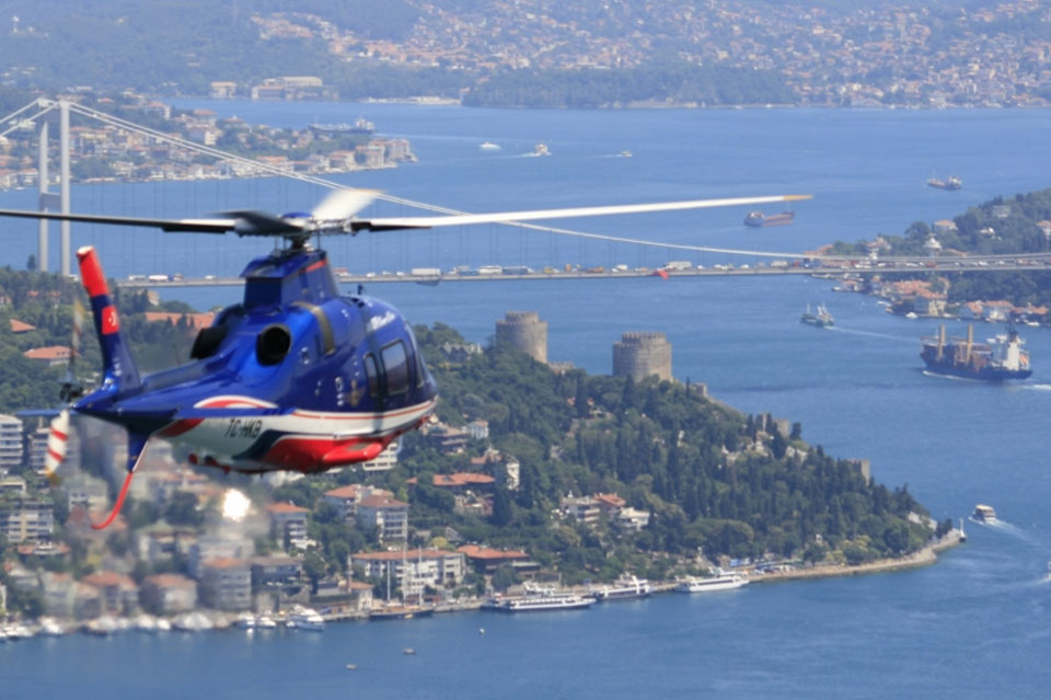 Полет на вертолете в Стамбуле