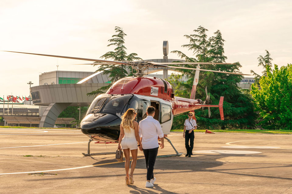 Полет на вертолете в Стамбуле
