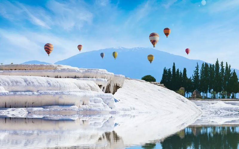 Полет на воздушном шаре в Памуккале